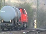 MaK Diesellokomotive mit einem Kesselwagen von Rbf Gremberg nach Gbf Kalk Nord