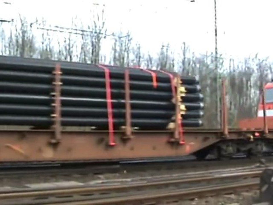 Zweimal BR185 und BR151 in Doppeltraktion im Rangierbahnhof Gremberg