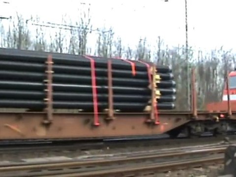 Zweimal BR185 und BR151 in Doppeltraktion im Rangierbahnhof Gremberg