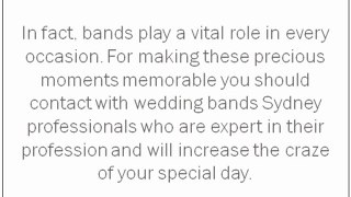 Hire the best wedding bands for special day