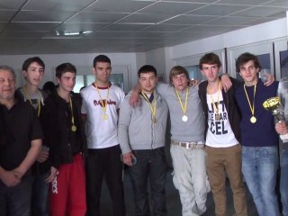 L'équipe junior de hand du lycée Jules Fil Championne d'Académie !