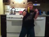 Banana kid performing Ke$ha