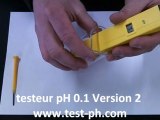 stylo testeur pH electronique V2 precision 0.1