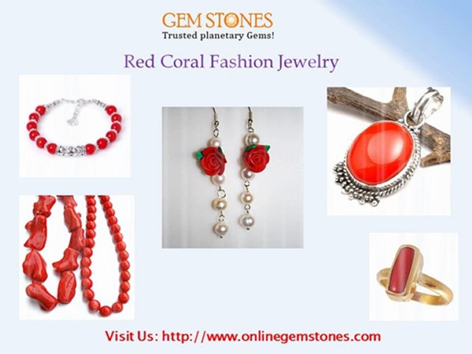Natural Red Coral Gemstones