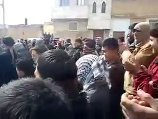 فري برس حلب الباب  مظاهرة أحرار جبل عقيل تسليح الجيش الحر  2 3 2012