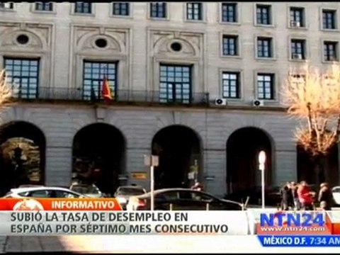 Tasa de desempleo en España aumenta en febrero a 23,4%, con respecto a 2011