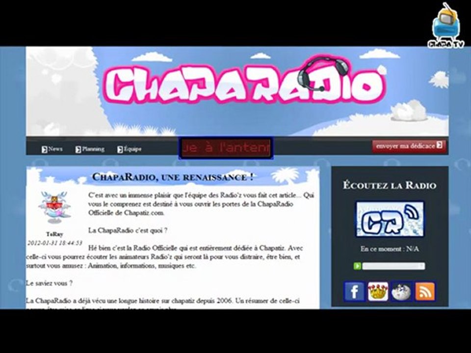 [Annonce] Bientôt la Chaparadio