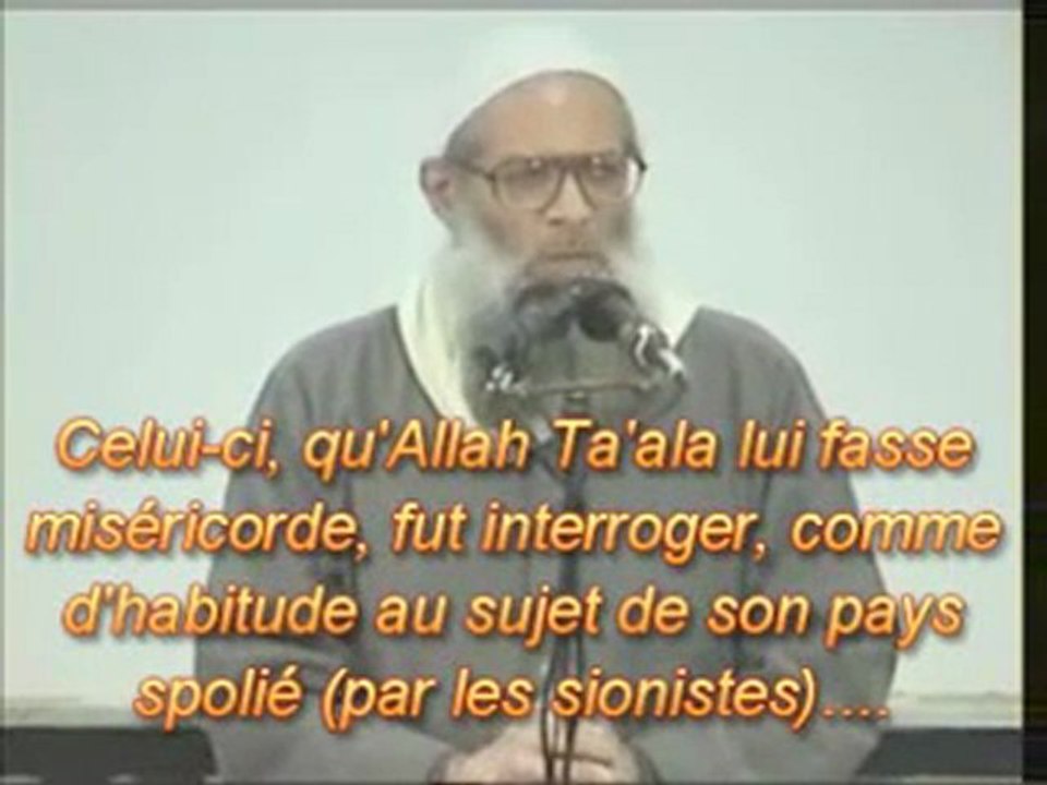 Cheikh Raslân sur la Palestine