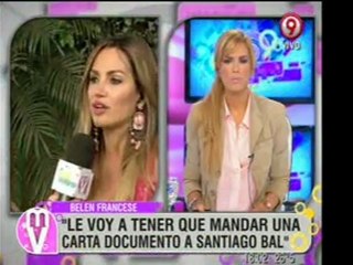 Pronto.com.ar Belén Francese se defiende de las acusaciones