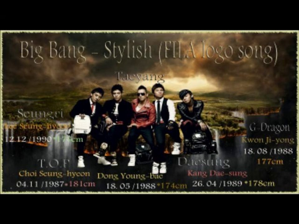 Big Bang (빅뱅) - Stylish (FILA logo song)  [German sub]