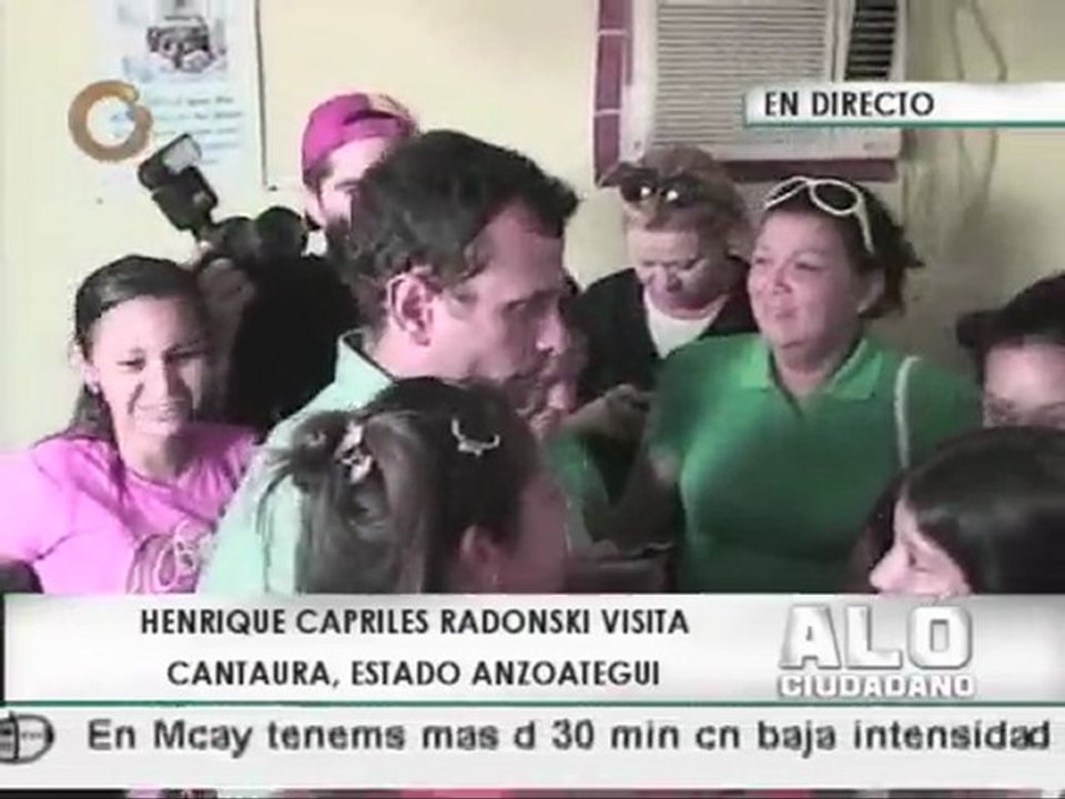 Capriles en su recorrido por Anzoátegui
