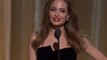 Angelina Jolie strikes a pose at the 2012 Oscars