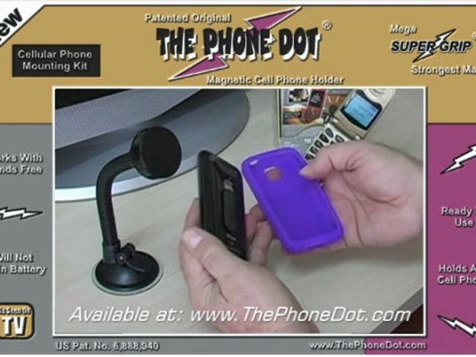 How to Use the iphone with The Phone Dot - Window/Desk Mount.
