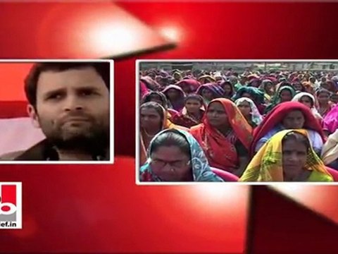 Rahul Gandhi in Bisalpur talks criticizes the BSP Government’s anti-farmer policy