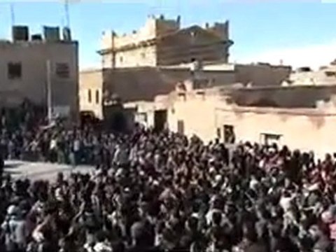 فري برس ريف دمشق مدينة ضمير تشييع الشهيد عمر احمد عمران 2 3 2012 ج2