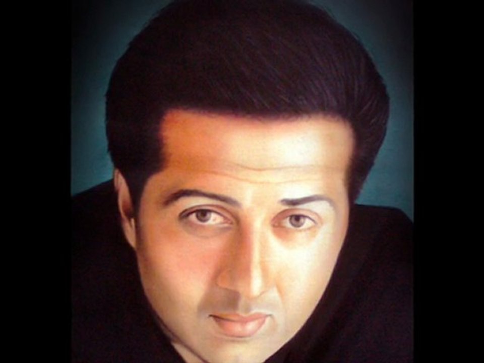 Portrait Painting Sunny Deol / Drawing In Oil P...