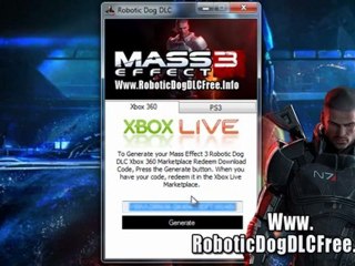 Get Free Mass Effect 3 Robotic Dog DLC - Xbox 360 - PS3