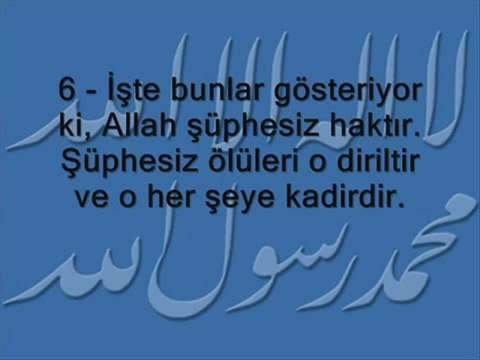 Elmalı Hamdi Mealli Hac Suresi