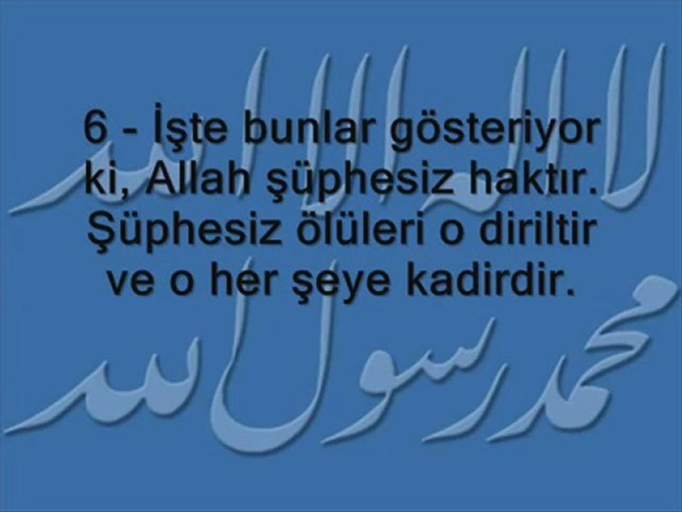 Elmalı Hamdi Mealli Hac Suresi