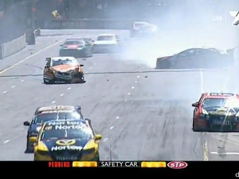 V8 Supercars Adelaide 2012 Big crash Courtney Douglas Bright