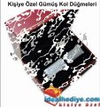 Kişiye Özel Gümüş Kol Düğmeleri idealhediye.com