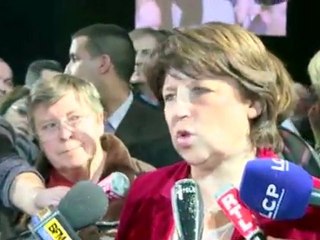 Réaction de Martine Aubry aux propos de Claude Guéant