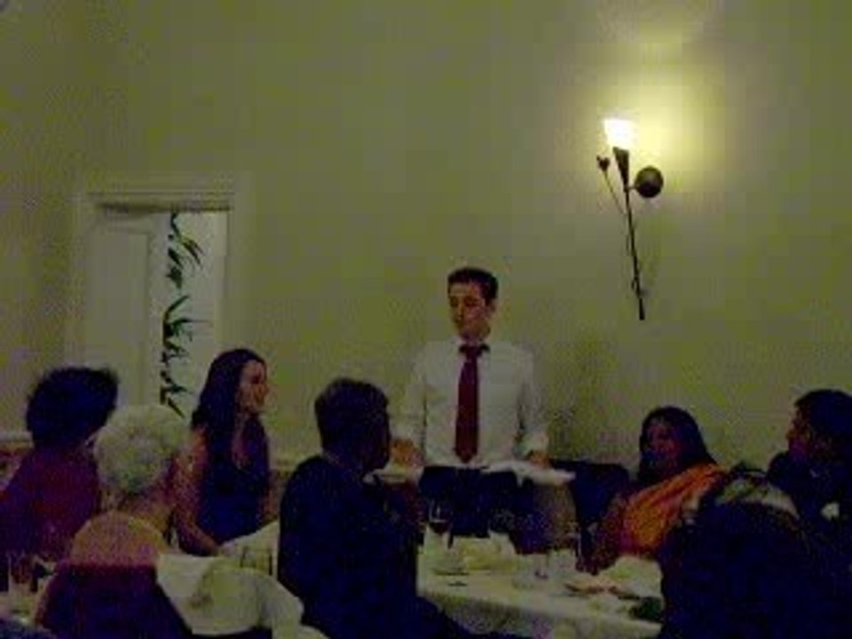 Discours de Mathias au Mariage Anglais