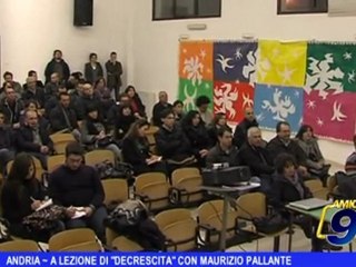 Andria | A lezione di "Decrescita" con Maurizio Pallante