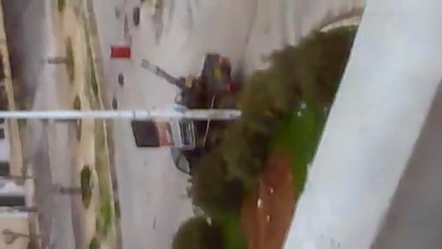 فري برس حماة المحتلة حي الأربعين مضاد الطيران في شوارع الحي 3 3 2012