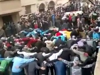 فري برس  دير الزور تشييع الشهيدة مريم    3 3 2012 ج2