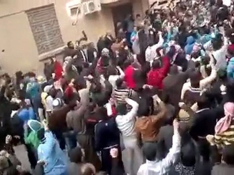 فري برس دير الزور تشييع الشهيدة مريم 3 3 2012 ج1