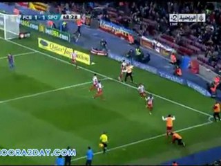 هدف التعادل لخيخون على البارسا