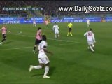www.dailygoalz.com - Palermo vs AC Milan 0-4 Thiago Silva Goal