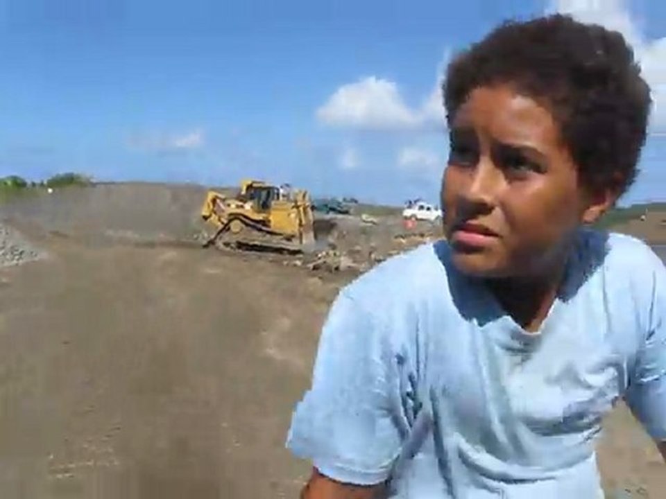 Visite de la carrière de Deshaies