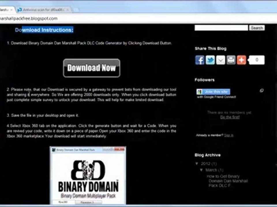 Get Free Binary Domain Dan Marshall Pack DLC