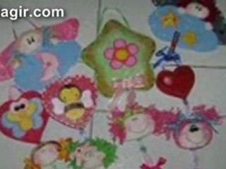 Adornos y recuerdos hechos con masa flexible