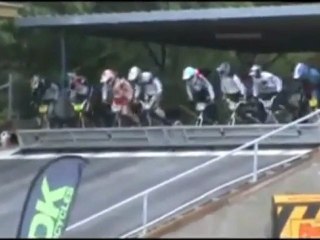 BMX race start fail