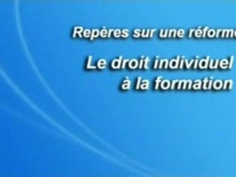 Le droit individuel à la formation