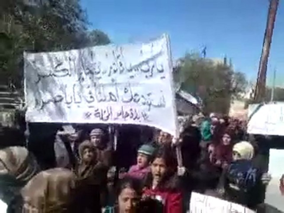 فري برس ادلب  حاس  مظاهرة حرائر حاس 3 3 2012