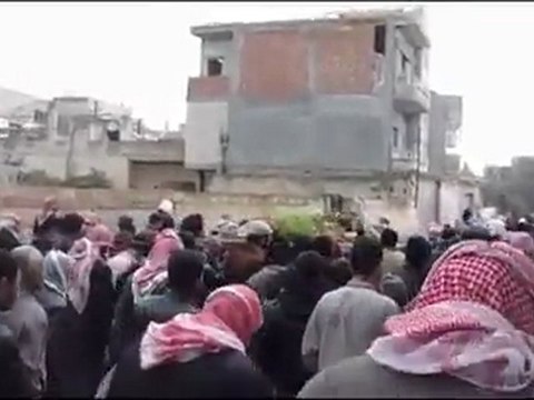 فري برس حمص القصير تشييع الشهيد حسن عطية الحميد 3 3 2012