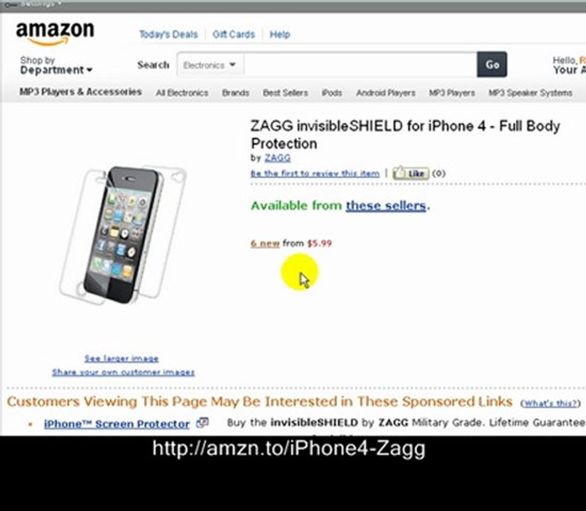 Screen Protectors for iPhone 4 - Zagg - iPhone Screen Cover