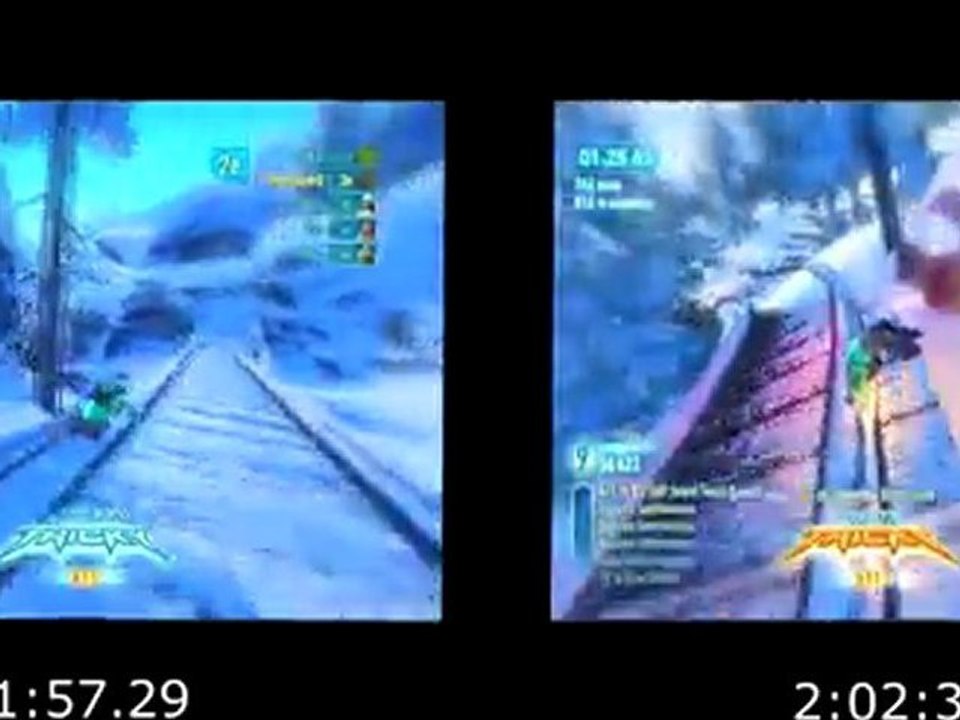 SSX Demo - Comparaison de mes 2 meilleurs Runs