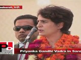 Priyanka Gandhi Vadra in Sareni urges the people to think about development before voting