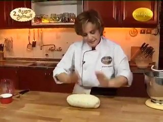 حورية المطبخ خبز  الباجيت بالاعشاب الجافة والزيتون