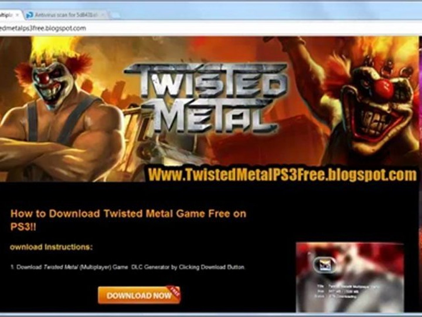 How to Get Twisted Metal Game Crack Free On PS3!! - video Dailymotion