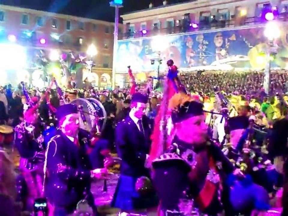 reading scottish pipe band in Nice french riviera