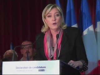 Déclaration officielle de la candidature de Marine Le Pen à la Présidence de la République