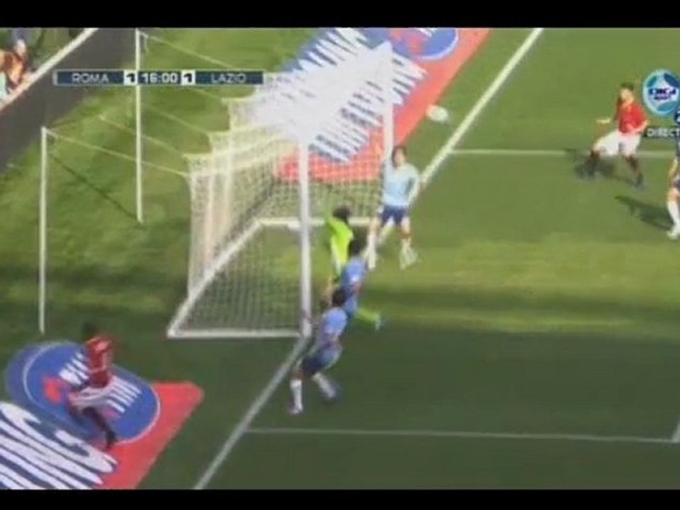 Roma 1-2 Lazio Goals 04.03.2012