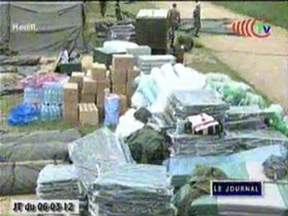 Implantation d’un hôpital de campagne par les médecins marocains