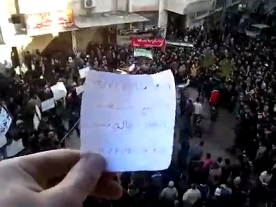 فري برس ريف دمشق دوما  تشيع الشهيد البطل طالب علي رسلان 4 3 2012 ج3